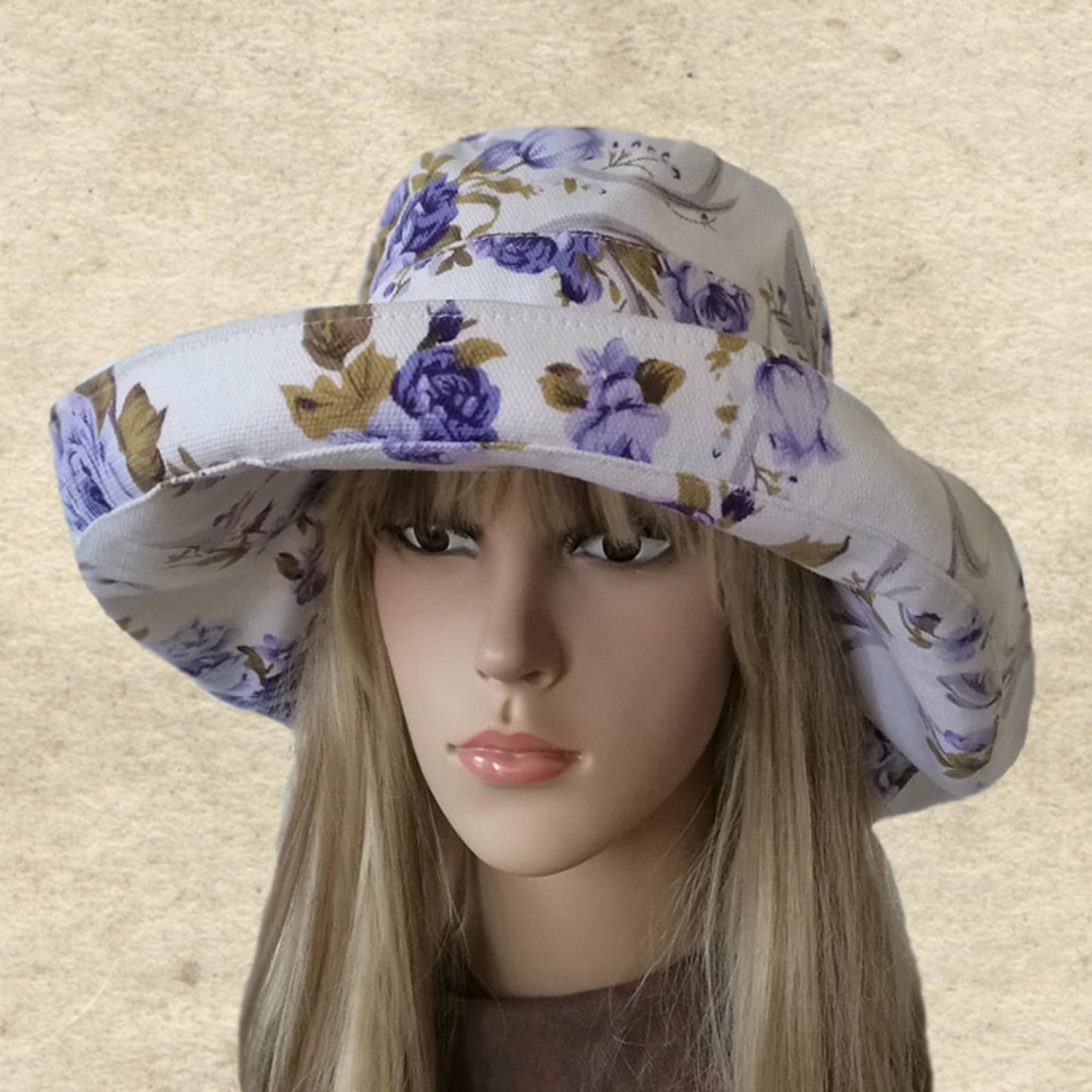 Sun Boho Hats, Womens Cotton Hat, Bohemian Sun Hat, White Sun Hat Women