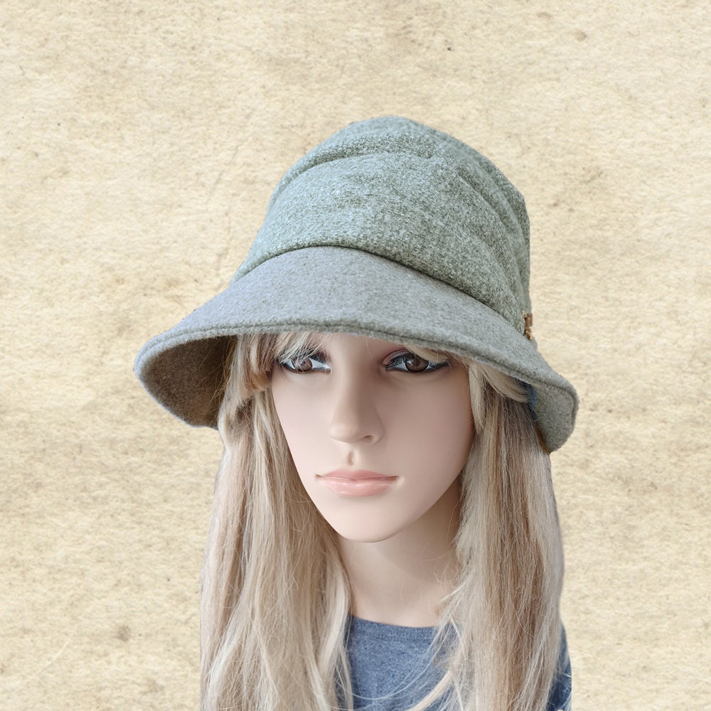 Fall Autumn Hat Womens Hat Winter Cloche Winter Hat Brimmed Etsy