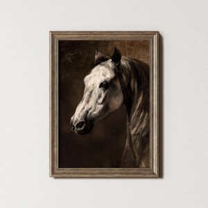 Vintage Horse Print: Farmhouse Equestrian Wall Art (Digital Download)