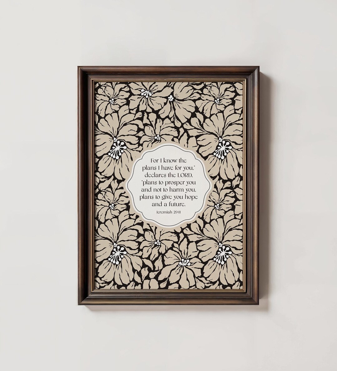 Bible Verse Print Jeremiah 29 11 Christian Wall Art Faith Printable ...
