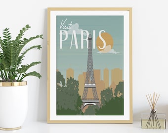 Paris Wall Art. Paris Print. Paris Vacation Gift. Printable Wall Art. Digital Download. Paris Poster. Paris Decor. France Print