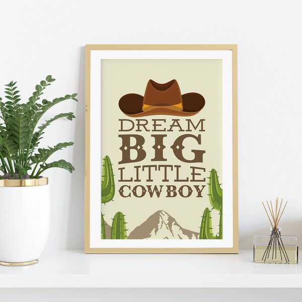 Cowboy Wall Art Etsy
