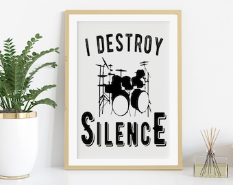 Drummer Wall Art Etsy