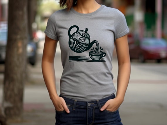 Teapot Shirt. Teapot Gift. Tea Lover Shirt. Tea Lover Gift. Tea Cup T-shirt. Tea Party Shirt. Tea Time Tee. Whimsical Shirt. #FC165
