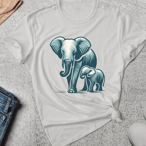 Camisa de elefante. Regalo de elefante. Camiseta elefante. Regalo de madre elefante. Regalo de elefante bebé. Camisa amante de los animales. Regalo para amantes de los animales.