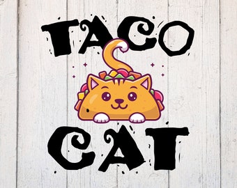 Taco Lover Svg. Taco Svg. Cat Lover Svg. Funny Svg. Taco Lover Cut File Dxf. Download for Cricut & Silhouette. Taco Lover Clipart