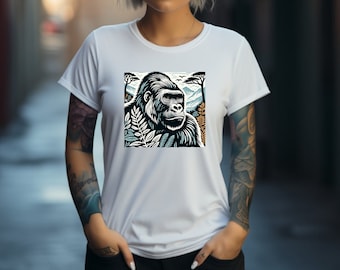 Gorilla Shirt. Gorilla Gift. Gorilla T-shirt. Jungle Shirt. Jungle Gift. Animal Shirt. Animal Gift. Gorilla Lover Gift. Nature Shirt