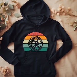 Film Reel Hoodie. Film Lover Gift. Movie Buff Sweat. Cinephile Gift. Film Reel Gift. Cinema Hoodie. Filmmaker Gift. Film Editor #FC160