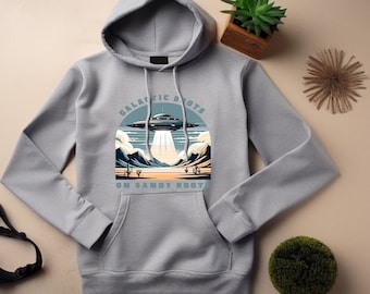 Western Hoodie. Western Gift. Western Sweatshirt. Desert Hoodie. Desert Gift. UFO Hoodie. UFO Gift. Alien Hoodie. Alien Gift. Sci-fi Hoodie