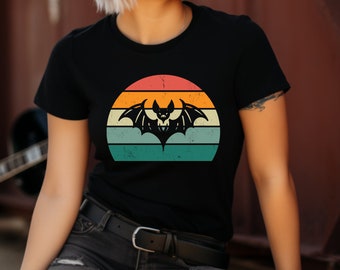 Bat Shirt. Bat Animal Gift. Bat Lover Tee. Bat T-shirt. Bat Enthusiast. Night Creature Tee. Halloween Shirt. Gothic Shirt. Nocturnal Tee