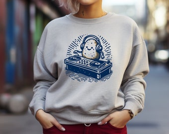 Potato Sweater. DJ Sweater. Potato Gift. DJ Gift. Music Lover Wear. Turntable Sweater. DJ Potato Style. Musician Gift. Unique Sweater