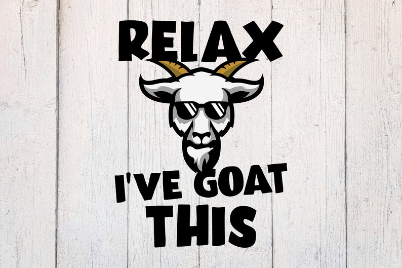 Funny Goat SVG. Goat Lover Svg. Goat Owner Svg. Cut File Dxf. Download for Cricut & Silhouette. Funny Goat Clipart image 1