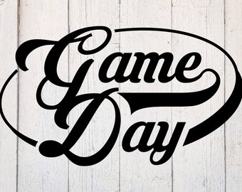 Game Day Svg. Football Svg. Sports Svg. Baseball Svg. Game Day Cut File Dxf. Download for Cricut & Silhouette. Game Day Clipart