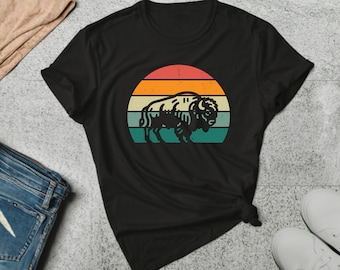 Bison Shirt. Bison Gift. Bison T-shirt. Bison Lover Tee. Buffalo Shirt. Buffalo Gift. Nature Lover Tee. Animal Shirt. Animal Gift