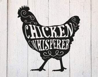 Chicken Svg. Chicken Lover Svg. Hen Svg. Rooster svg. Farmer Svg. Chicken Cut File Dxf. Download for Cricut & Silhouette. Chicken Clipart
