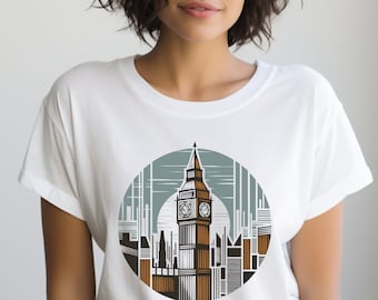 London Shirt. London T-shirt. London Gift. England Shirt. England T-shirt. Retro London Shirt. Retro London Gift. Skyline Shirt