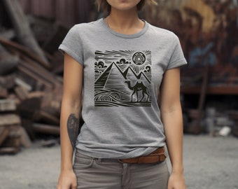 Egypt Shirt. Egypt Gift. Camel T-shirt. Travel Shirt. Travel Gift. Egypt Fan Gift. Ancient Egypt Tee. World Wonders Tee. Egypt Trip Gift