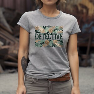 Detective Shirt. Detective Gift. Crime Tee. Investigation Tee. PI Shirt. Detective Top. Detective Wear. Crime Solver Tee. Investigator Tee