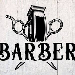 Barbier SVG. Friseur SVG. Friseur SVG. Barber Shop svg. Barber Cut Datei Dxf. Download für Cricut & Silhouette. Barber Clipart