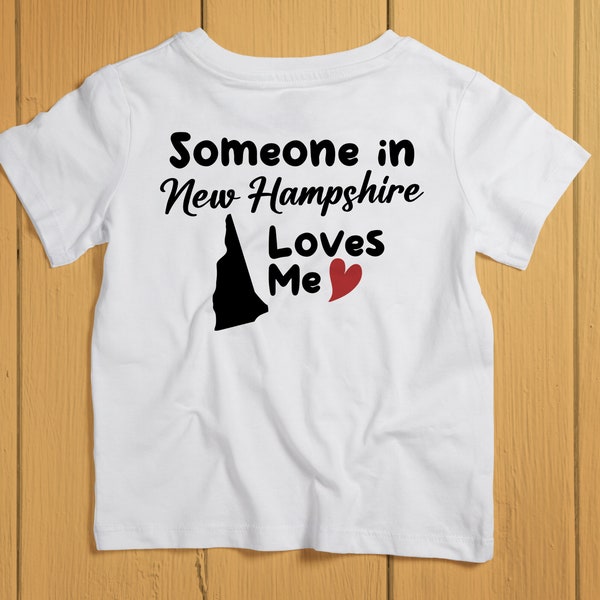 Kids Hampshire Shirt. Toddler Hampshire Gift. NH Baby Shirt. NH Baby Gift. State Shirt. State Gift. Love Shirt. Love Gift. Family Shirt