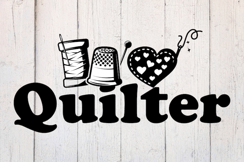 Quilting Svg. Quilter Svg. Quilt Svg. Crafting Svg. Quilting Cut File Dxf. Download for Cricut & Silhouette. Quilting Clipart image 1