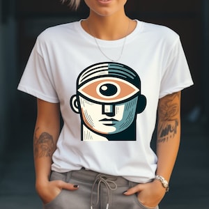 Mystical Shirt. Mystical Gift. Cyclops T-shirt. Cyclops Gift. Retro Style Shirt. Retro Style Gift. Abstract T-shirt. Abstract Gift
