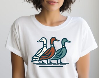 Duck Shirt. Duck Gift. Duck T-shirt. Colorful Duck Shirt. Colorful Duck Gift. Duck Lover Shirt. Duck Lover Gift. Trio Of Ducks Shirt