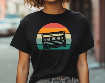 Camiseta de casete. Camiseta para amantes de la música. Camiseta de mixtape. Camiseta de música de los 80. Camiseta de música de los 90. Regalo de casete. Camiseta de coleccionista de casetes. Nostalgia #FC838