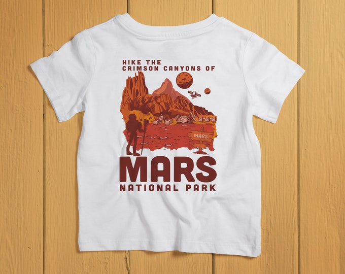 Kids Mars Shirt. Toddler Mars Gift. Space Shirt. Space Gift. Solar System. Space Exploration. Baby Shirt. Baby Gift. Newborn Shirt. Newborn