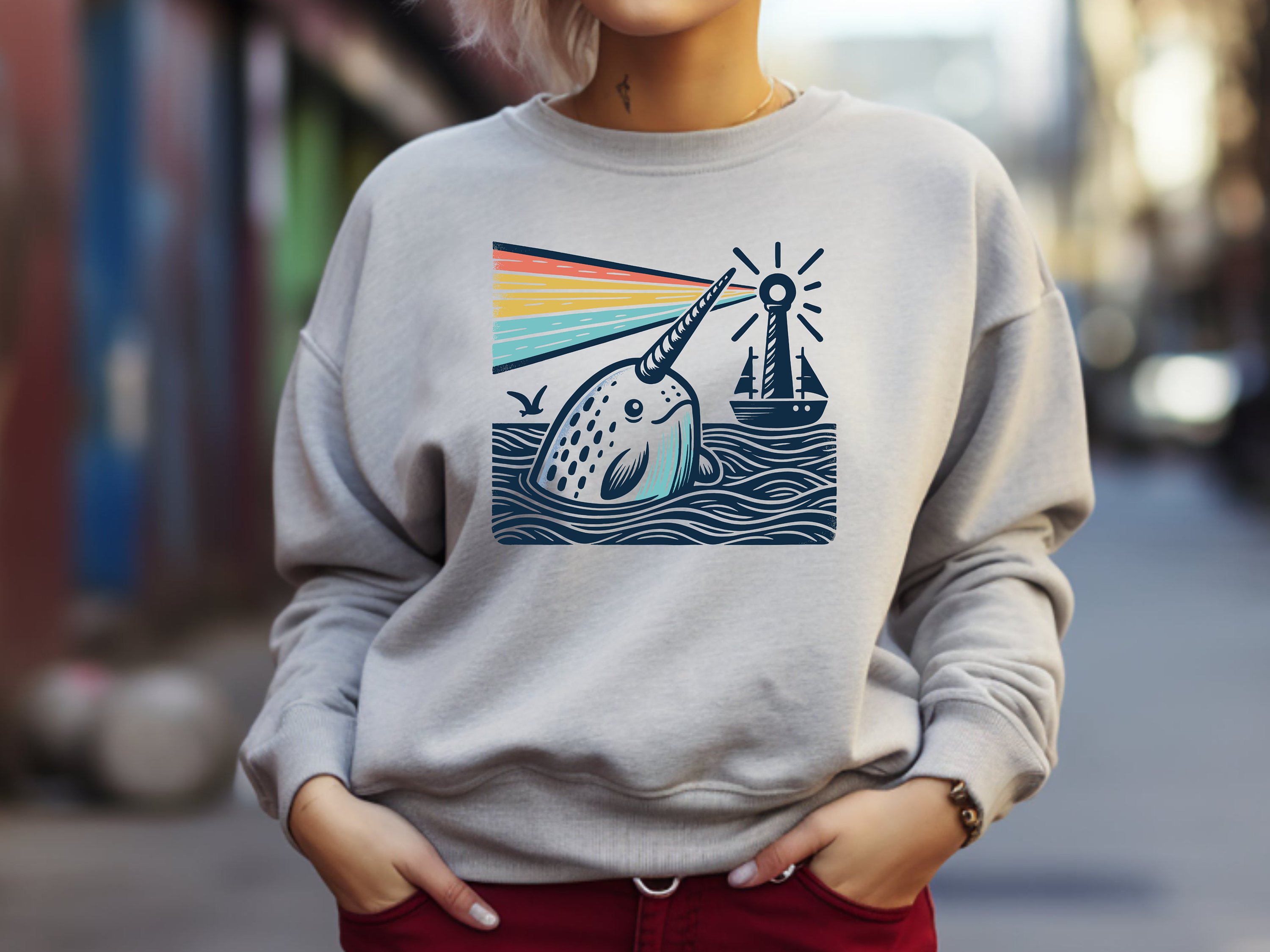 Mr narwhal sweater sale