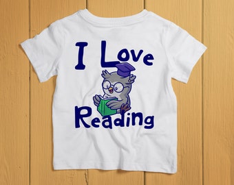 Kids Reader Shirt. Toddler Reader Gift. Librarian Gifts. Back To School. Summer Reading. Reading Shirt. Librarian Shirt. Book Shirt