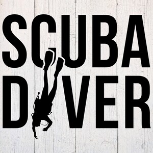 Scuba SVG. Scuba Diver Svg. Scuba Diving Svg. Cut File Dxf. Download for Cricut & Silhouette. Scuba Clipart