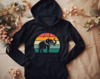 Elephant Hoodie. Elephant Gift. Elephant Top. Animal Hoodie. Safari Hoodie. Elephant Lover. Elephant Apparel. Zoo Hoodie. Nature #FC867