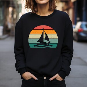 Boating Sweater. Sailboat Gift. Sailing Crewneck. Sailor Sweater. Sailor Gift. Nautical Sweater. Nautical Gift. Boat Owner Gift