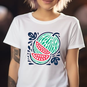 Melon Shirt. Melon Gift. Watermelon Shirt. Watermelon Gift. Funky Pattern Shirt. Funky Shirt. Abstract Shirt. Fruit Shirt. Fruit Gift