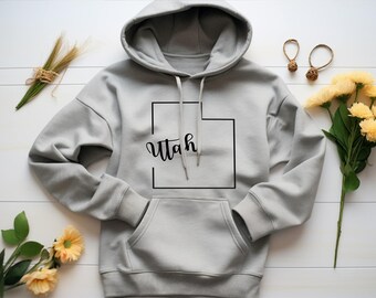 Utah Hoodie. Utah Gift. Utah Sweatshirt. Utah Love Hoodie. Utah State Hoodie. Utah State Gift. Travel Hoodie. Travel Gift. Adventure Hoodie