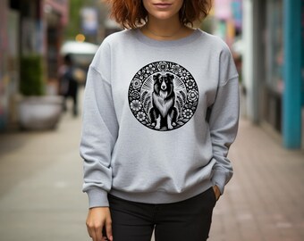 Romanian Dog Sweater. Mioritic Sweater. Floral Dog Sweater. Dog Lover Gift. Dog Owner Gift. Shepherd Dog Gift. Floral Dog Gift