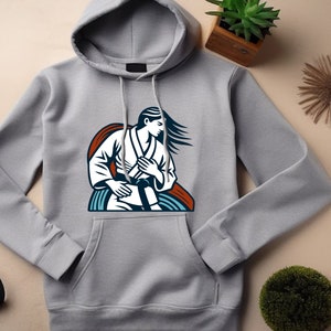 Sudadera con capucha de judo. Regalo de judo. Sudadera de judo. Sudadera con capucha de artes marciales. Regalo de artes marciales. Sudadera con capucha de kárate. Regalo de kárate. Sudadera con capucha de guerrero
