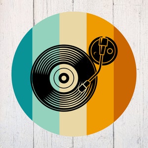 -Vinyl SVG. Dj svg. Musiker svg. Plattenspieler svg. Schnittdatei Dxf. Download für Cricut & Silhouette