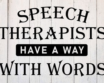 Logopeda SVG. Terapia del habla SVG. SLP SVG. Archivo de corte del terapeuta del habla. Archivo Dxf del logopeda. Archivos para Cricut y Silhouette