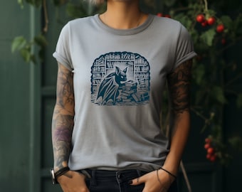 Bat Shirt. Bat Gift. Librarian Tee. Librarian Gift. Book Lover Shirt. Book Lover Gift. Bat Lover Shirt. Bat Lover Gift. Reading Shirt #FC178