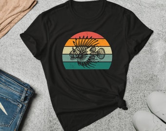 Lionfish Shirt. Lionfish Gift. Marine Bio Shirt. Scuba Diving Tee. Sea Creature Tee. Aquatic Animal Tee. Reef Fish Shirt. Oceanography Tee