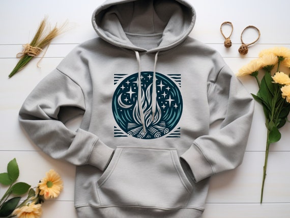 Camping Hoodie. Camping Gift. Campfire Hoodie. Campfire Sweatshirt. Outdoor Hoodie. Outdoor Gift. Nature Hoodie. Nature Lover Gift #FC101