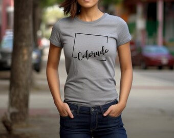 Colorado Shirt. Colorado Gift. State T-shirt. State Pride Tee. Mountain Shirt. Mountain Gift. Outdoor Shirt. Outdoor Tee. Nature Lover Tee