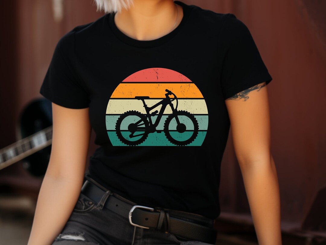 thumbnail interactive-video image 1 of Glory Be Co Men's Mountain Bike T-Shirt – Adventure Traveler Graphic, Cotton, USA Made 1 of 4