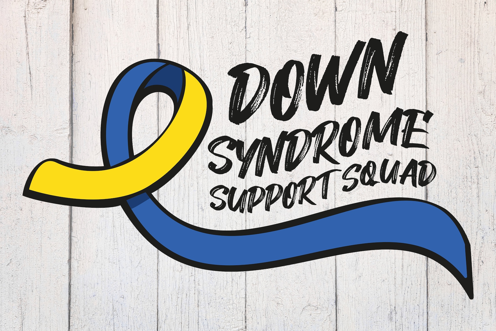 Down Syndrome Svg. Down Syndrome Awareness Svg. Ribbon Svg. Yellow Blue ...