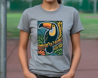 Toucan Shirt. Toucan Gift. Bird T-shirt. Rainforest Tee. Bird Lover Tee. Tropical Shirt. Nature Lover Tee. Jungle Shirt. Jungle Gift #FC443