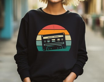 Cassette Sweater. Music Lover Gift. Mixtape Crewneck. 80s Music Sweater. 90s Music Gift. Cassette Gift. Tape Collector. Nostalgia Sweater