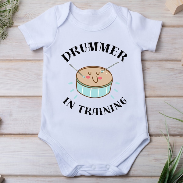 Baby Drummer Bodysuit. Drummer Gift. Drumming Bodysuit. Drummer Birthday. Music Lover Gift. Drummer Gifts. Drums Bodysuit