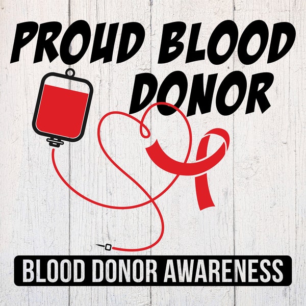 Blood Donor SVG. Blood Donation Svg. Blood Donating Svg. Awareness Svg. Cut File Dxf. Download for Cricut & Silhouette